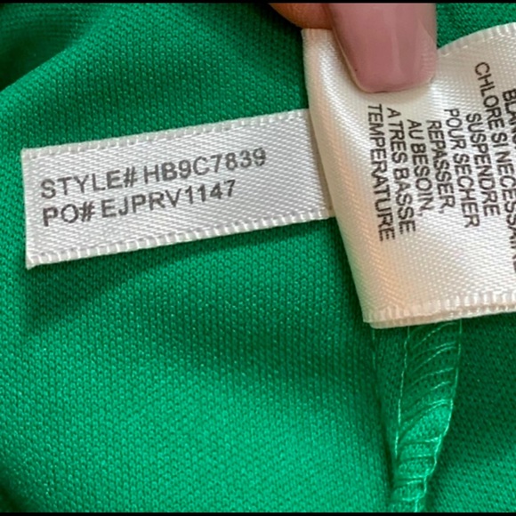 Eliza J Green Green Floral Faux Wrap Midi Dress | like new condition - Picture 4 of 6